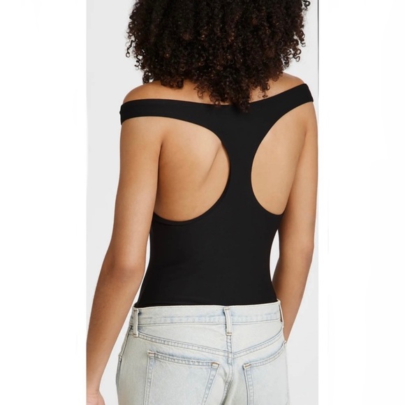 NEW ALIX NYC BLACK OFF-THE-SHOULDER BODYSUIT - Picture 7 of 10